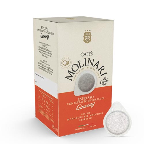 Caffè molinari ginseng espresso cialde ese universali