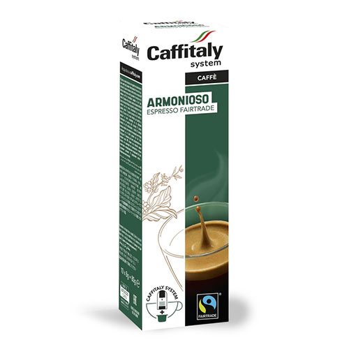 Caffitaly ecaffe capsule originali armonioso espresso fairtrade