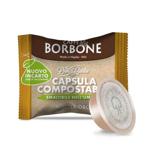 caffe borbone capsule compatibili a modo mio don carlo miscela oro compostabile