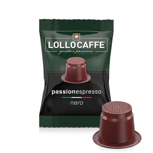 Caffè lollo capsule compatibili nespresso passionespresso miscela nera