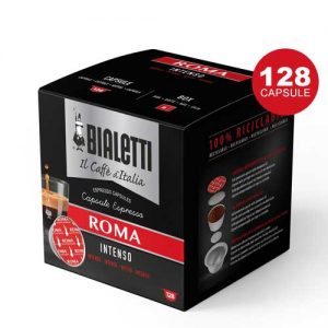Bialetti caffè italia capsule originali roma intenso multipack 128