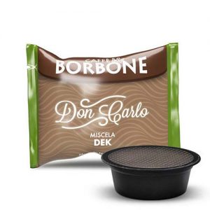 Caffè borbone capsule don carlo compatibili lavazza a modo mio miscela verde dek decaffeinato