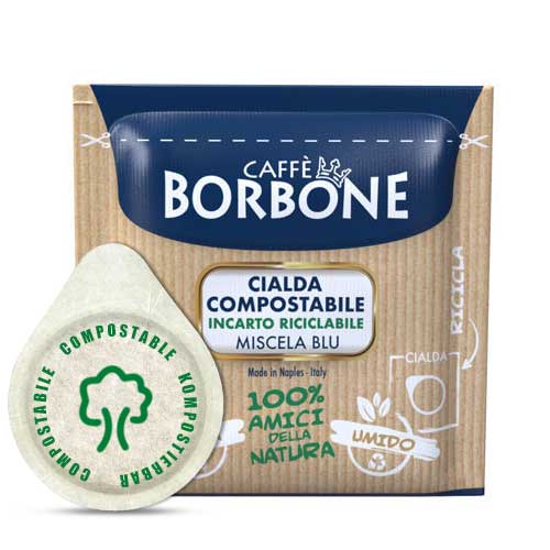 Caffè borbone cialda compostabile miscela blu
