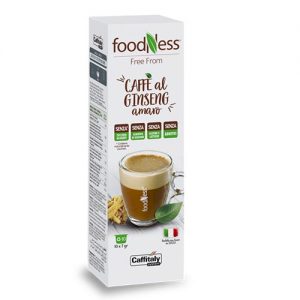 Caffè caffitaly foodness capsule originali caffè al ginseng amaro