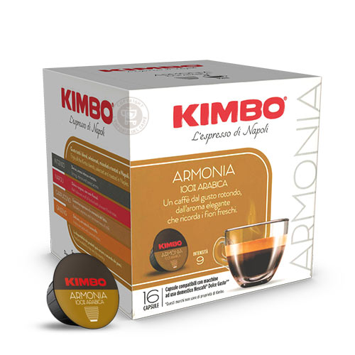 Caffè kimbo capsule compatibili dolce gusto miscela armonia