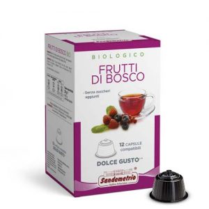 Sandemetrio capsule compatibili nescafè dolce gusto tisana biologica frutti di bosco