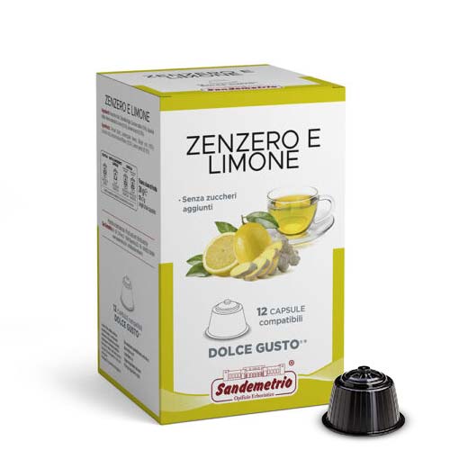 10 Capsule Compatibili Nespresso Tisana Zenzero e Limone
