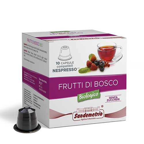 Capsule compatibili Dolce Gusto Frutti di bosco bio Sandemetrio, 12 pz