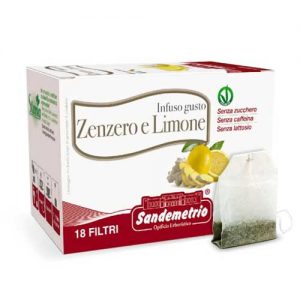 San demetrio infuso zenzero limone biologico filtri bustine tisana infuso