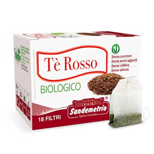 San demetrio te rosso biologico filtri bustine tisana infuso
