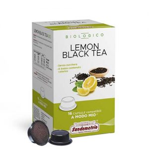 Sandemetrio capsule compatibili lavazza a modo mio tisana biologica lemon black tea