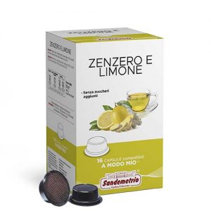 Sandemetrio capsule compatibili lavazza a modo mio tisana zenzero e limone