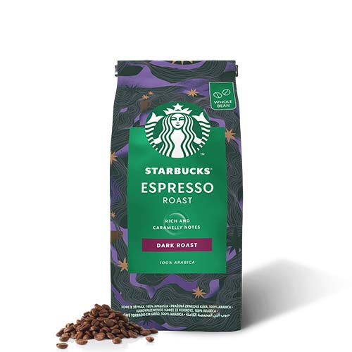 Starbucks espresso dark roast 100 arabica caffè in grani