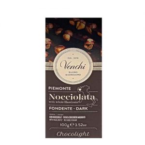 Venchi cioccolato chocolight nocciolata fondente 100g