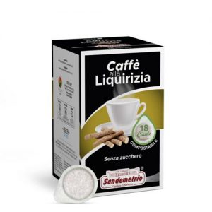 sandemetrio cialde ese compostabili caffè alla liquirizia