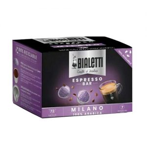 Bialetti espresso bar 72 capsule originali multipack milano