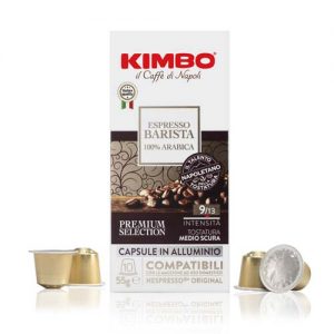Caffe kimbo capsule compatibili nespresso alluminio espresso barista arabica