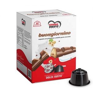 Cuore nero capsule dolce gusto bevanda nocciola buongiornino