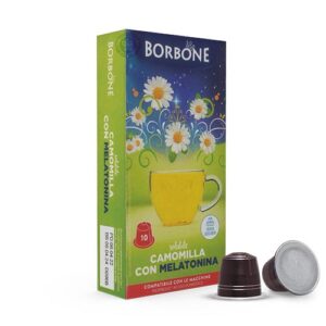 Caffè borbone capsule nespresso solubile camomilla con melatonina