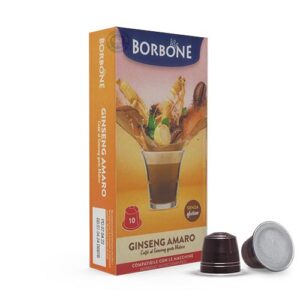 Caffè borbone capsule nespresso solubile ginseng amaro