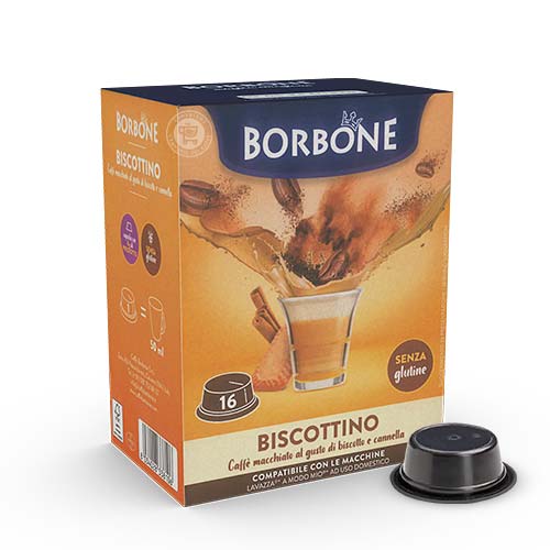 Borbone Biscottino - 16 Capsule Compatibili A Modo Mio