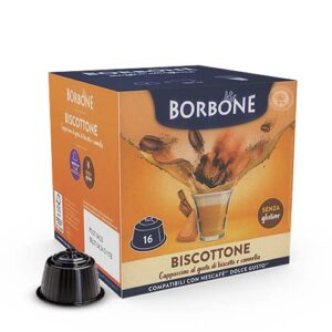 Caffè Borbone bevanda solubile capsule dolce gusto biscottone