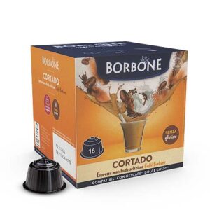 Caffè Borbone bevanda solubile capsule dolce gusto cortado espresso macchiato