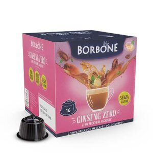 Caffè Borbone bevanda solubile capsule dolce gusto ginseng zero