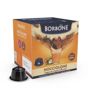 Caffè Borbone bevanda solubile capsule dolce gusto nocciolone