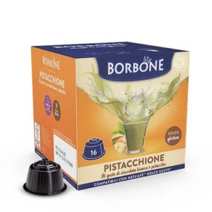 Caffè Borbone bevanda solubile capsule dolce gusto pistacchione