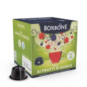 Caffè Borbone tisana solubile capsule dolce gusto frutti di bosco