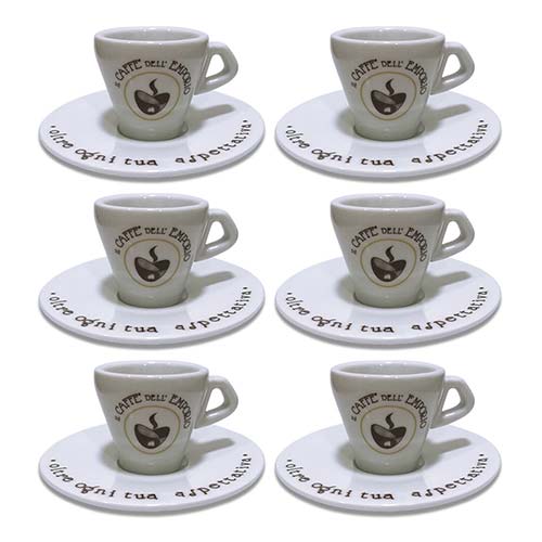 Set tazzine caffè con piattini Marine Business serie Coastal 6 pezzi