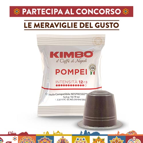 KIMBO - Amalfi 100% Arabica - 100 Dosettes café ESE 44mm
