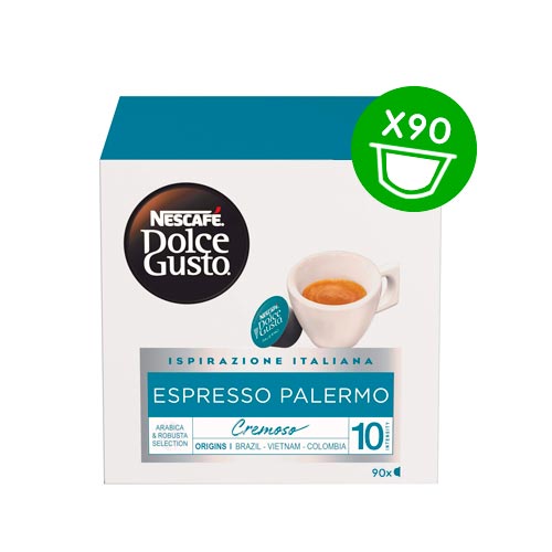 Nescafe dolce gusto capsule espresso palermo cremoso 90
