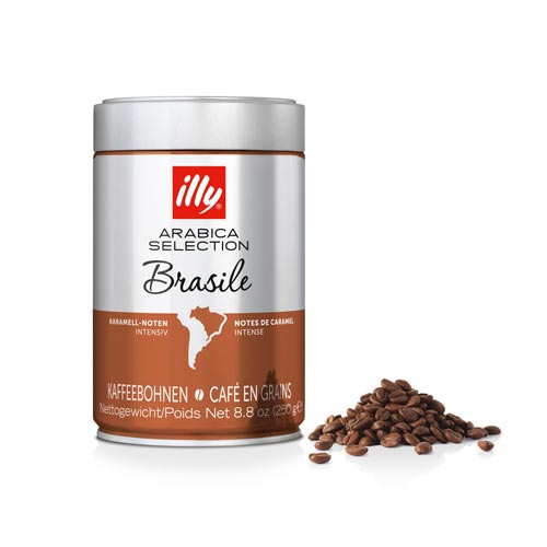 Caffe illy grani 250 gr arabica selection brasile