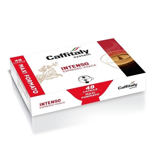 Caffitaly ecaffe capsule originali intenso espresso vivace maxi formato 48 capsule
