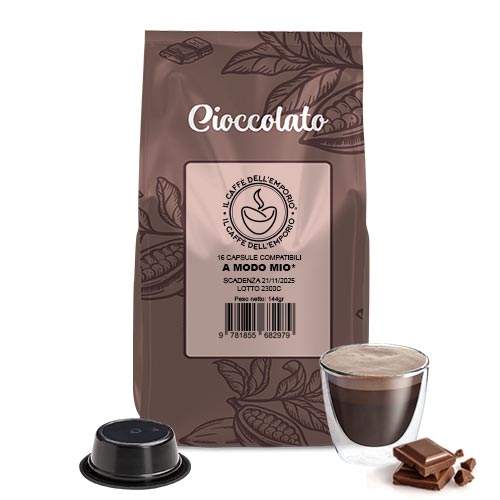 Il Caffè dell'emporio capsule compatibili lavazza a modo mio bevanda solubile cioccolato