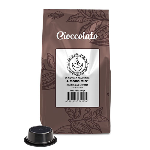 Il Caffè dell'emporio capsule compatibili lavazza a modo mio bevanda solubile cioccolato