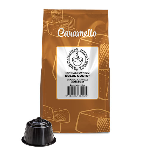 Il Caffè dell'emporio capsule compatibili nescafe dolce gusto bevanda solubile caramello