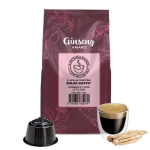 Il Caffè dell'emporio capsule compatibili nescafe dolce gusto bevanda solubile ginseng amaro