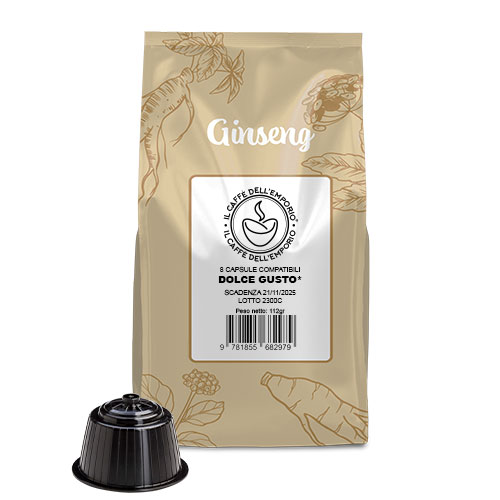 Il Caffè dell'emporio capsule compatibili nescafe dolce gusto bevanda solubile ginseng