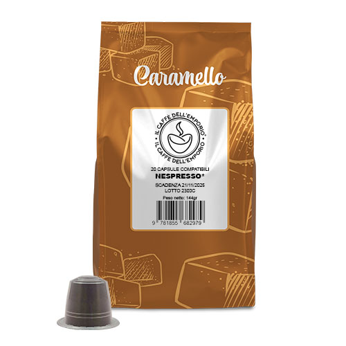 Il Caffè dell'emporio capsule nespresso bevanda solubile caramello
