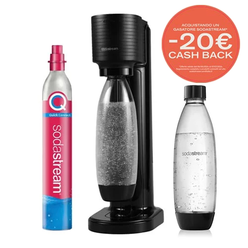 Sodastream gaia nera cilindro bottiglia fuse cashback