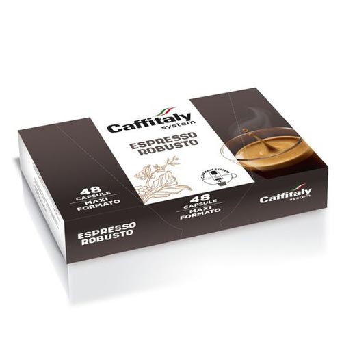 Caffitaly ecaffe capsule originali espresso robusto maxi formato 48 capsule