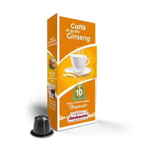 Sandemetrio capsule compatibili nespresso caffe gusto ginseng