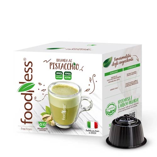 Foodness capsule compatibili dolce gusto bevanda pistacchio