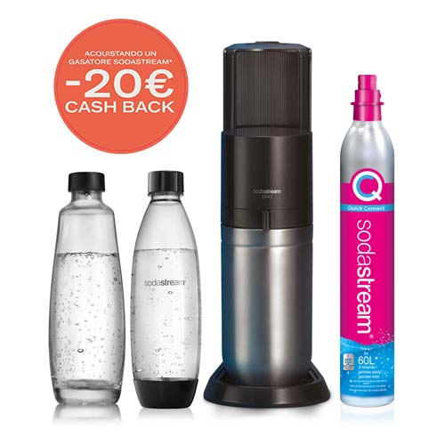 Gasatore sodastream duo nero cashback