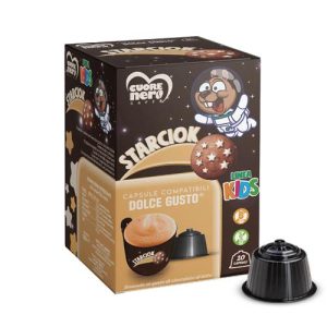 Cuore nero caffè capsule compatibili dolce gusto bevanda cioccolato latte starciok
