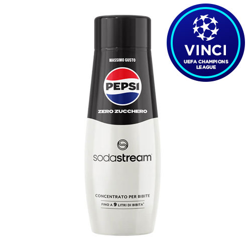 Sodastream concentrato gusto pepsi max senza zucchero uefa