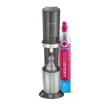 Sodastream gasatore crystal 3.0 nero cilindro co2 bottiglia vetro
